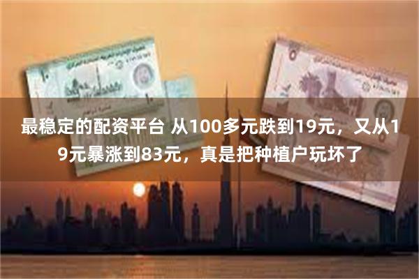 最稳定的配资平台 从100多元跌到19元，又从19元暴涨到83元，真是把种植户玩坏了