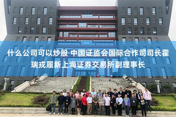 什么公司可以炒股 中国证监会国际合作司司长霍瑞戎履新上海证券交易所副理事长