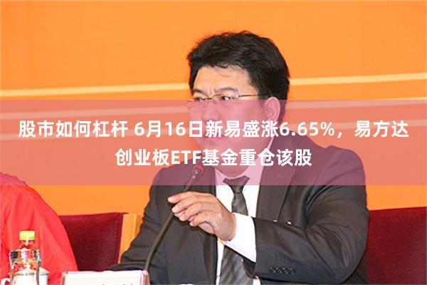 股市如何杠杆 6月16日新易盛涨6.65%，易方达创业板ETF基金重仓该股