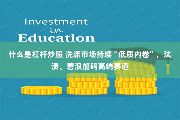 什么是杠杆炒股 洗涤市场持续“低质内卷”,汰渍、碧浪加码高端赛道