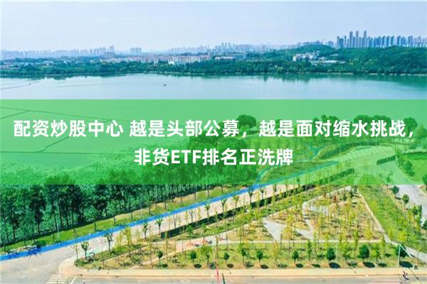 配资炒股中心 越是头部公募,越是面对缩水挑战,非货ETF排名正洗牌