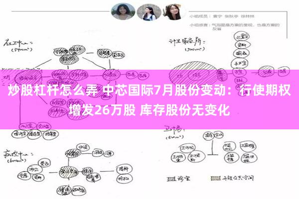 炒股杠杆怎么弄 中芯国际7月股份变动：行使期权增发26万股 库存股份无变化