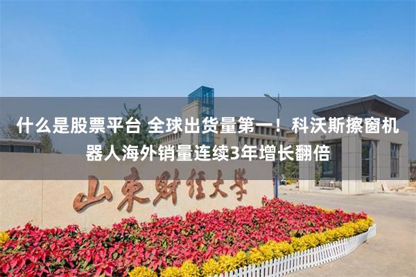 什么是股票平台 全球出货量第一！科沃斯擦窗机器人海外销量连续3年增长翻倍