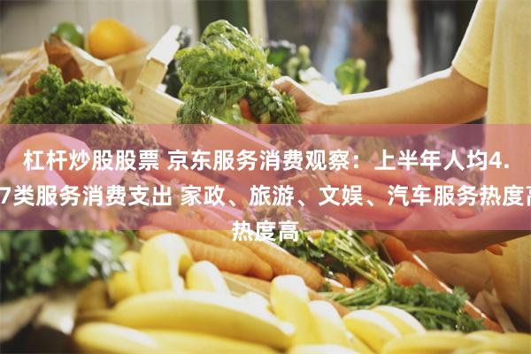 杠杆炒股股票 京东服务消费观察：上半年人均4.67类服务消费支出 家政、旅游、文娱、汽车服务热度高