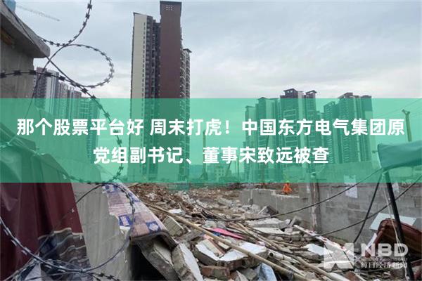 那个股票平台好 周末打虎！中国东方电气集团原党组副书记、董事宋致远被查