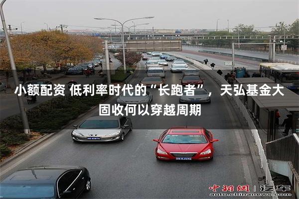 小额配资 低利率时代的“长跑者”，天弘基金大固收何以穿越周期