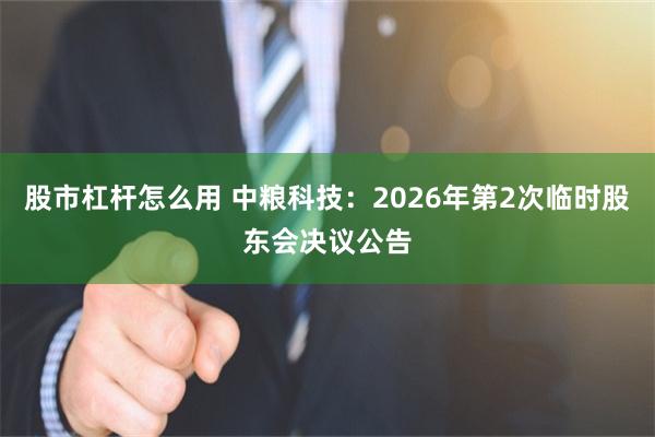 股市杠杆怎么用 中粮科技：2026年第2次临时股东会决议公告