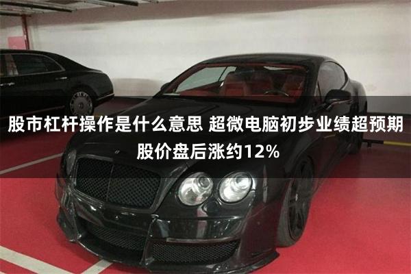 股市杠杆操作是什么意思 超微电脑初步业绩超预期 股价盘后涨约12%